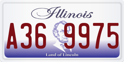 IL license plate A369975