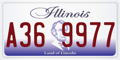 IL license plate A369977