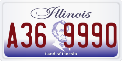 IL license plate A369990