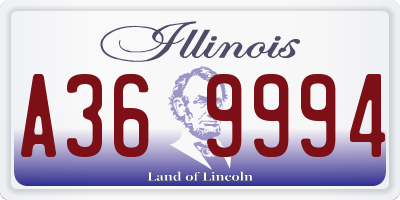 IL license plate A369994