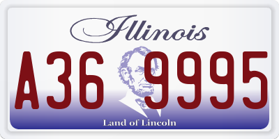 IL license plate A369995