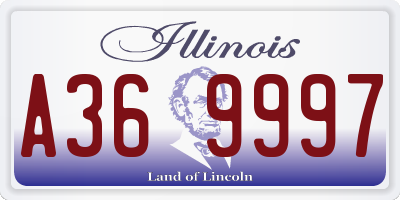 IL license plate A369997