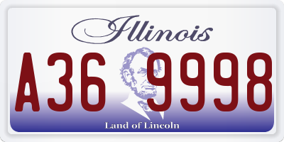 IL license plate A369998