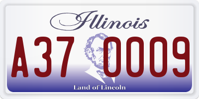 IL license plate A370009