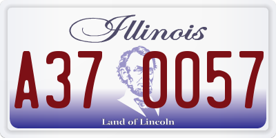IL license plate A370057