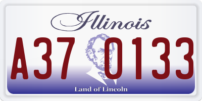 IL license plate A370133