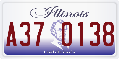IL license plate A370138