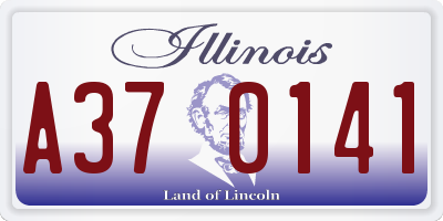 IL license plate A370141