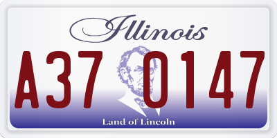 IL license plate A370147