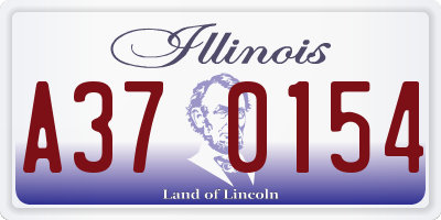 IL license plate A370154