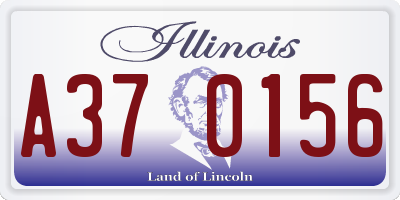 IL license plate A370156