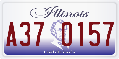 IL license plate A370157