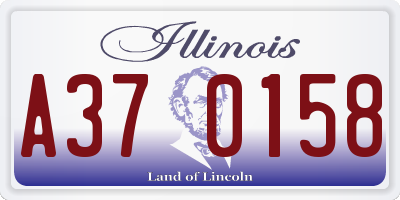 IL license plate A370158