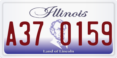 IL license plate A370159