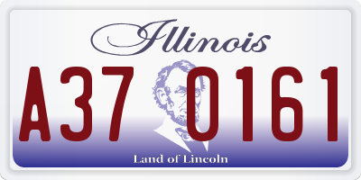 IL license plate A370161