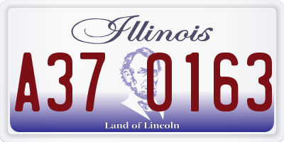 IL license plate A370163
