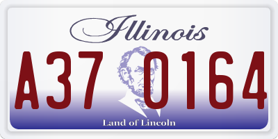 IL license plate A370164
