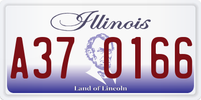 IL license plate A370166