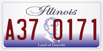 IL license plate A370171