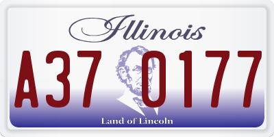 IL license plate A370177