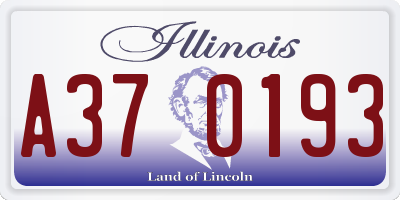 IL license plate A370193