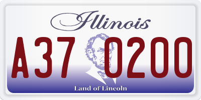 IL license plate A370200