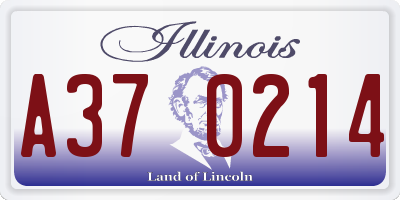 IL license plate A370214