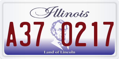 IL license plate A370217