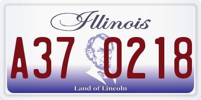 IL license plate A370218