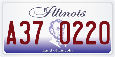 IL license plate A370220