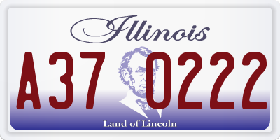 IL license plate A370222