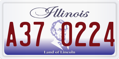 IL license plate A370224