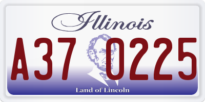 IL license plate A370225