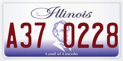 IL license plate A370228