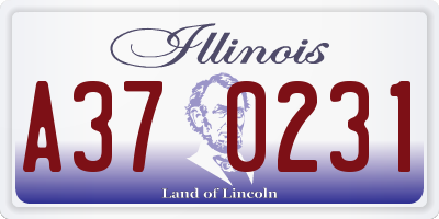 IL license plate A370231
