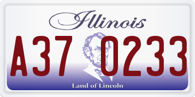 IL license plate A370233