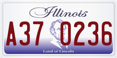 IL license plate A370236