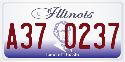 IL license plate A370237
