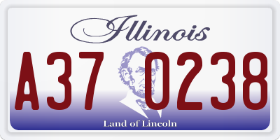 IL license plate A370238