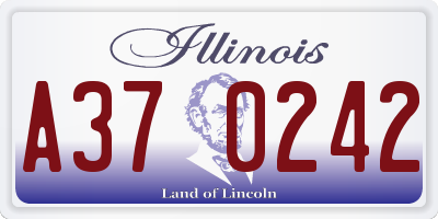 IL license plate A370242