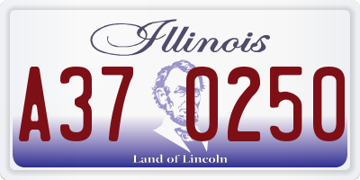 IL license plate A370250