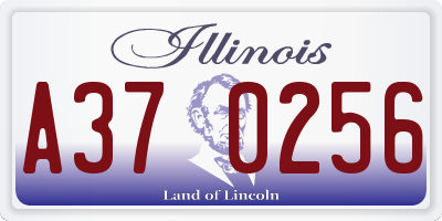 IL license plate A370256