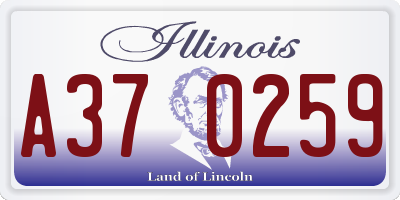 IL license plate A370259