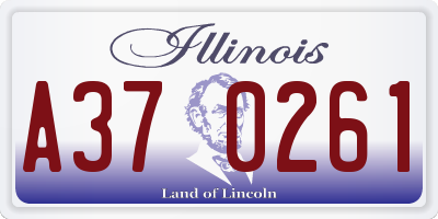 IL license plate A370261