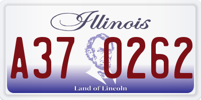 IL license plate A370262