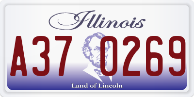 IL license plate A370269