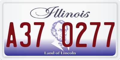 IL license plate A370277