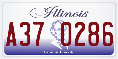 IL license plate A370286