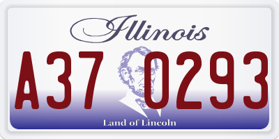 IL license plate A370293
