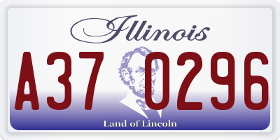IL license plate A370296